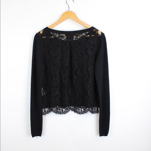 Joie Matrika Black Lace Sweater - Picture 3 of 8